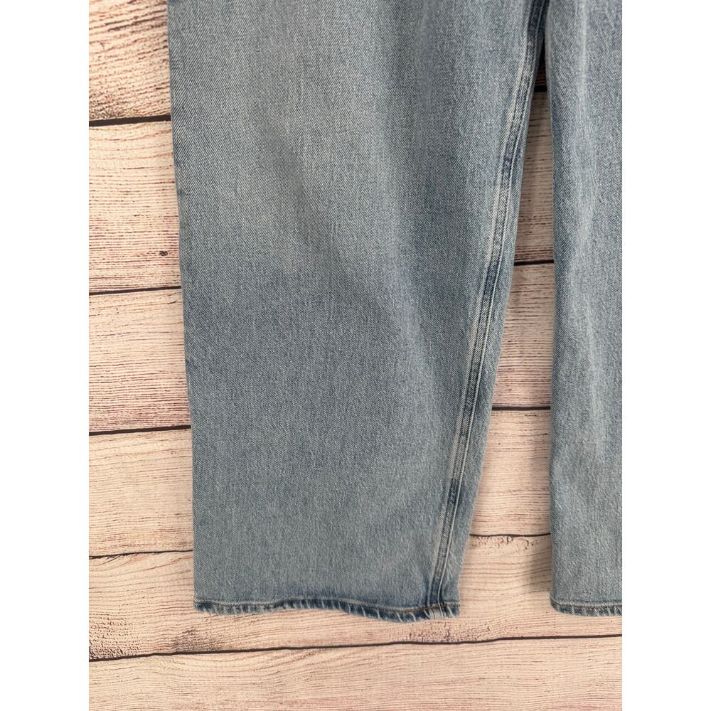 Agolde Ren High Rise Wide Leg Relaxed Jeans Womens 32 Blue Light Wash Denim - Picture 5 of 10